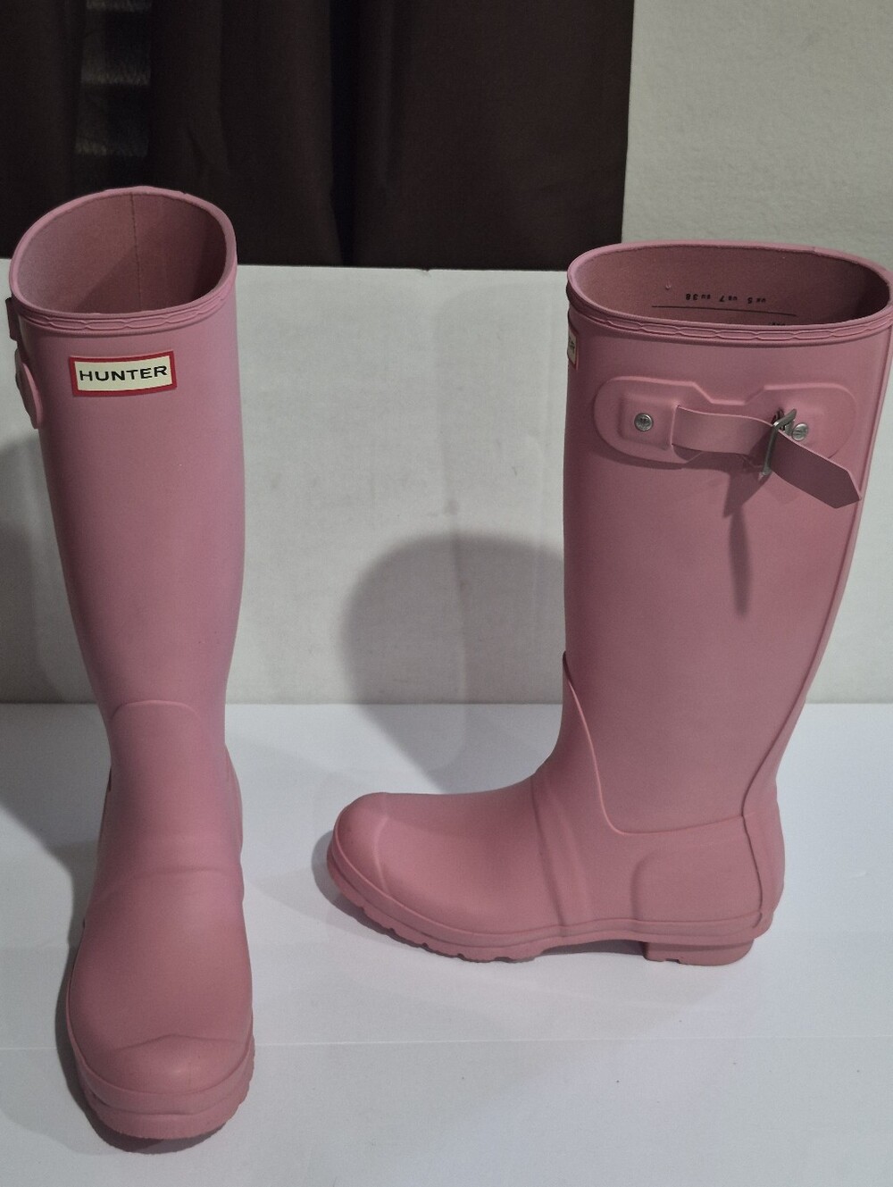 Hunter Women's Pink Knee-High Waterproof Rain Boots Size 7